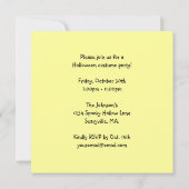 Halloween Party Invitations Square Pirate Skull Kaart (Achterkant)