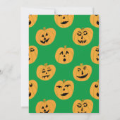 HALLOWEEN PARTY Jack-o-lantaarns Schattige Custom Kaart (Achterkant)