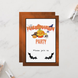 Halloween Party Jack-O-Lantern en meer uitnodiging