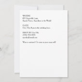 Halloween Party Jack O'Lantern en Bugle Paarse Kaart (Achterkant)