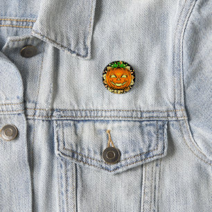 Halloween Party Jackolantern Spooky Pumpkin Ronde Button 3,2 Cm