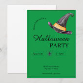 Halloween Party Kaart (Voorkant / Achterkant)