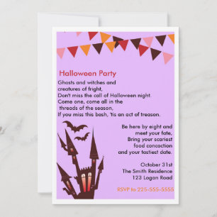 Halloween Party Kaart