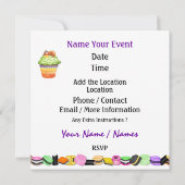 Halloween Party Kaart (Achterkant)