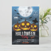 Halloween Party Kaart (Staand voorkant)
