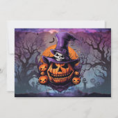 Halloween party kaart (Achterkant)