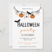 Halloween party kaart (Voorkant)