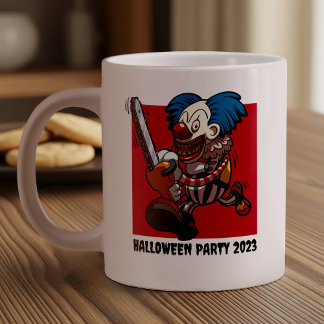 Halloween Party Kleurrijke Kettingzaag Clown Carto Extra Grote Beker