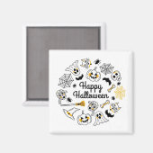 Halloween party Magnets Magneet (Voorkant / Achterkant)