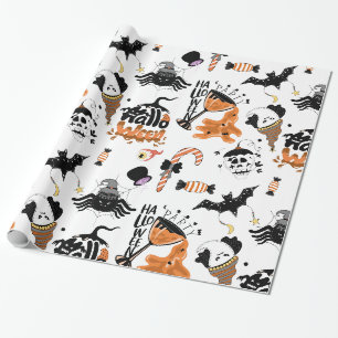 Halloween party monsters cadeaupapier