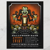 Halloween Party nodigt 8.5 x 11 Flyer Dracula Fun  (Voorkant)