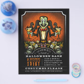Halloween Party nodigt 8.5 x 11 Flyer Dracula Fun  (Enkel)