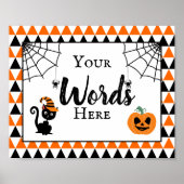 halloween party ontwerp je eigen bord poster (Voorkant)