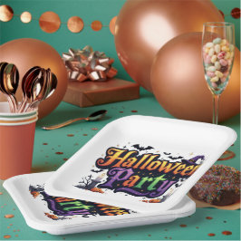 Halloween Party Papieren Bordje