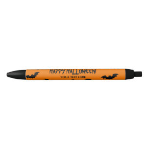 Halloween party-pennen met rokerige zwarte vleermu inkt pen