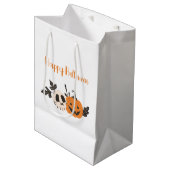 Halloween Party Pumpkin Medium Cadeauzakje (Voorkant Gekanteld)