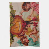 Halloween Party Pumpkin Theedoek (Verticaal)