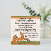 Halloween Party Pumpkins Kaart (Staand voorkant)