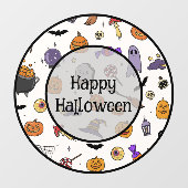 Halloween Party Raamsticker (Vel)