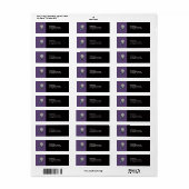 Halloween Party retour adres label (Full Sheet)