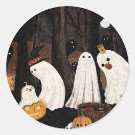 Halloween Party Ronde Sticker