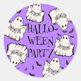 Halloween Party Ronde Sticker