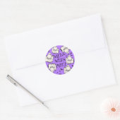 Halloween Party Ronde Sticker (Envelop)