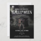 Halloween Party Scary Dark Hauning House Custom Kaart (Voorkant)