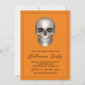 Halloween Party Skeleton Invitation (Devant)
