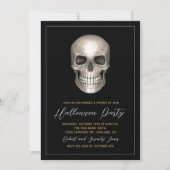 Halloween Party Skeleton Invitation (Devant)