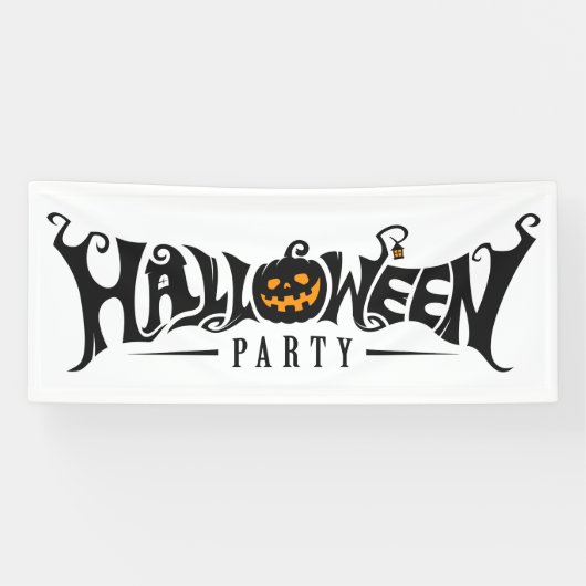 Halloween Party Spandoek (Horizontaal)