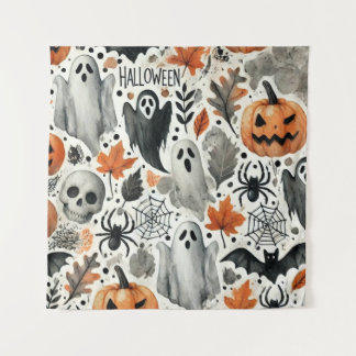 Halloween Party Special Gezellig en esthetisch kus Wandkleed