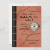 Halloween Party Spell Boek Hocus Eye Horror Kaart (Voorkant)