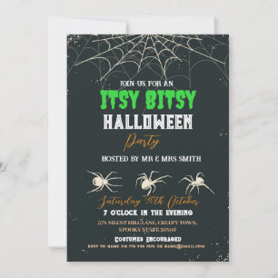 Halloween Party Spider Horreur Invitation effrayan