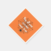 Halloween Party Spider op internet Servet (Hoek)