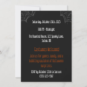 Halloween Party – Spooky Pumpkin Chef Cauldron Kaart