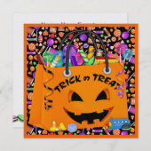 Halloween Party - SRF Kaart (Voorkant / Achterkant)