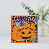 Halloween Party - SRF Kaart (Staand voorkant)