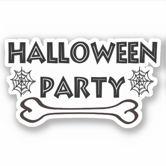 Halloween Party Sticker (Voorkant)