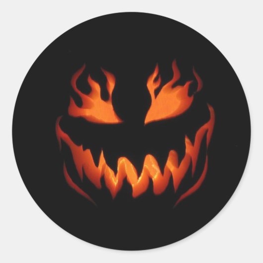 Halloween Party Sticker, Happy Halloween Sticker (Voorkant)