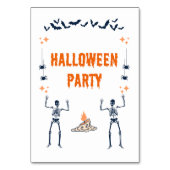 Halloween Party tafelkaarten Kaart (Voorkant)
