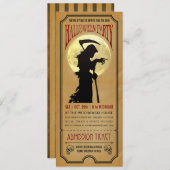Halloween Party Ticket Invitation Kaart (Voorkant / Achterkant)