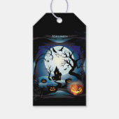 Halloween Party "Treat or Trick" magneetkaart Cadeaulabel (Voorkant)