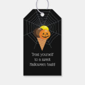 Halloween Party "Treat or Trick" magneetkaart Cadeaulabel (Achterkant)