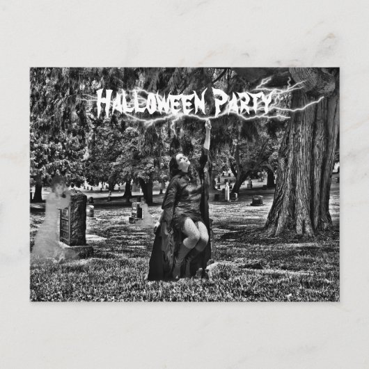 Halloween party uitnodiging briefkaart (Voorkant)