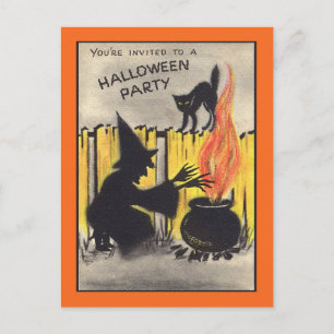 Halloween Party Uitnodiging Briefkaart
