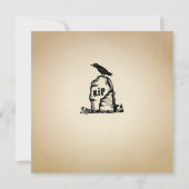 Halloween Party Uitnodiging  Gothic Bats (Achterkant)