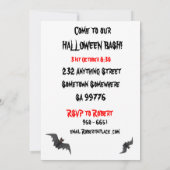 Halloween party-uitnodiging kaart (Achterkant)