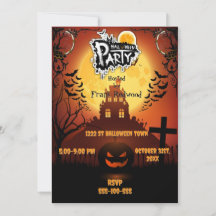 Halloween party-uitnodiging