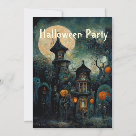 Halloween Party | Uitnodiging tot het uitzenden va (Voorkant)